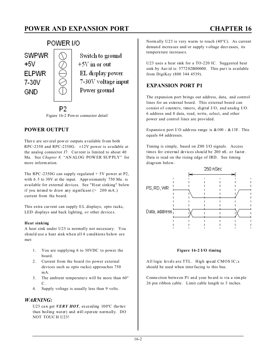 Power and expansion port chapter 16 | Remote Processing RPC-2350 User Manual | Page 75 / 83
