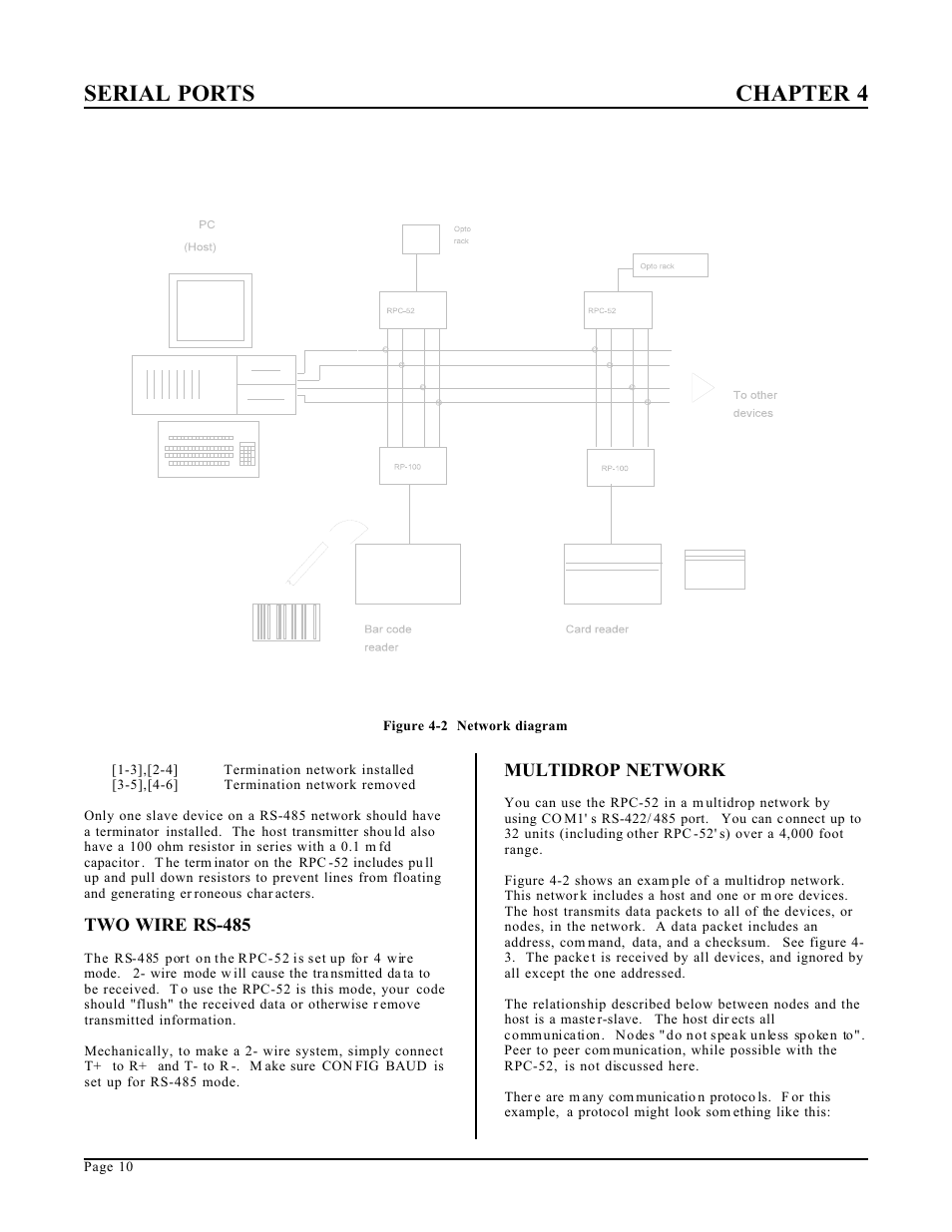 Serial ports chapter 4 | Remote Processing RPC-52 User Manual | Page 12 / 36