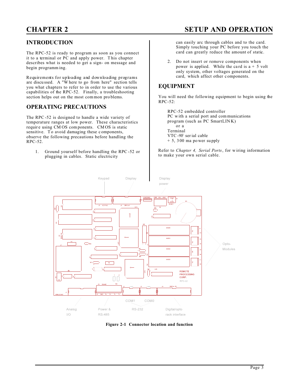 Chapter 2 setup and operation | Remote Processing RPC-52 User Manual | Page 5 / 36