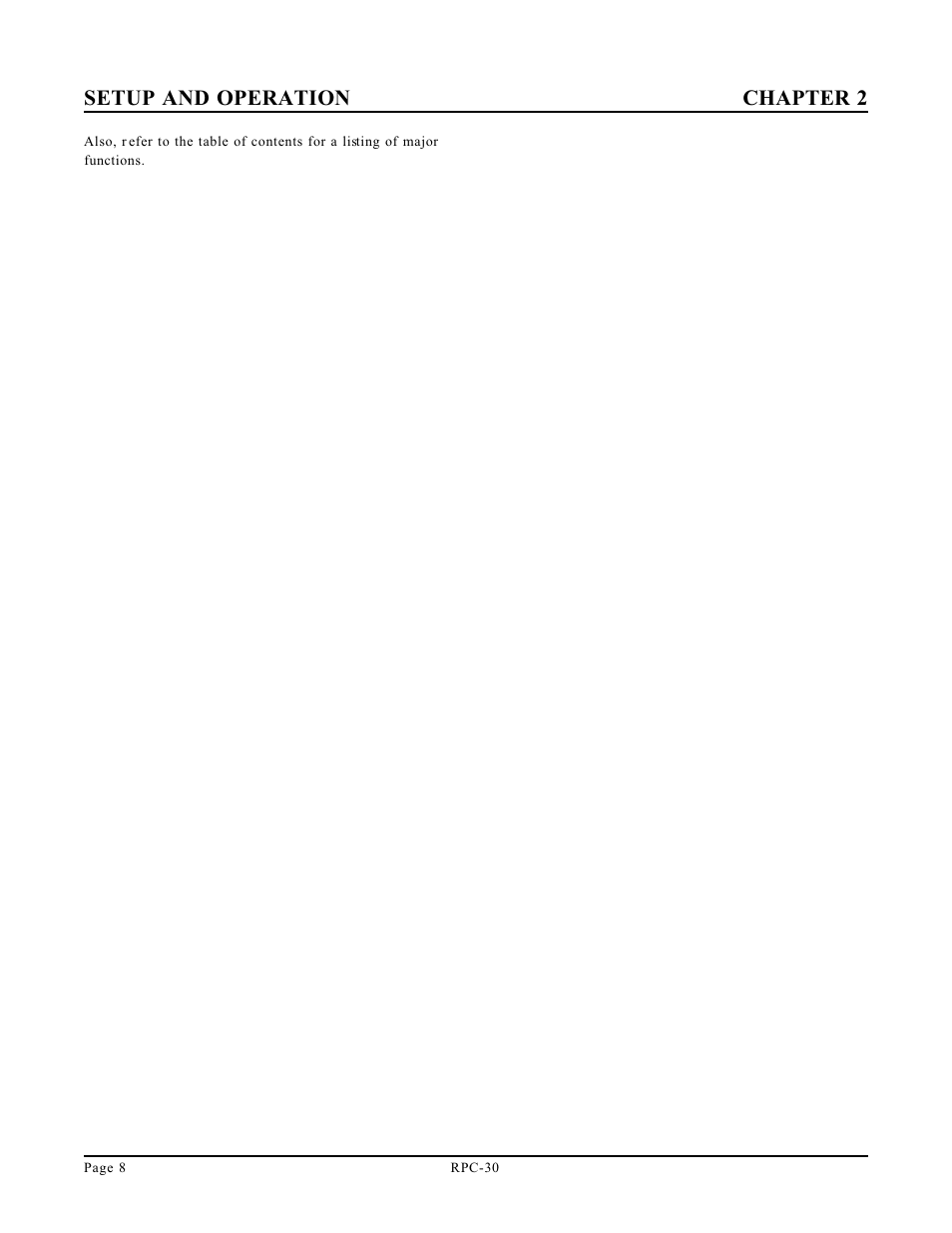 Setup and operation chapter 2 | Remote Processing RPC-30 User Manual | Page 10 / 38