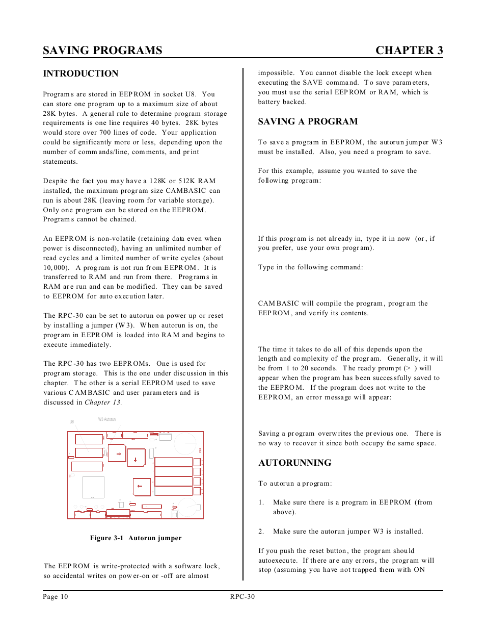 Saving programs chapter 3 | Remote Processing RPC-30 User Manual | Page 12 / 38