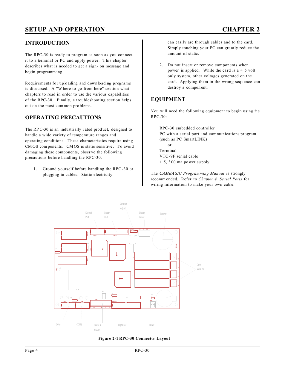 Setup and operation chapter 2 | Remote Processing RPC-30 User Manual | Page 6 / 38