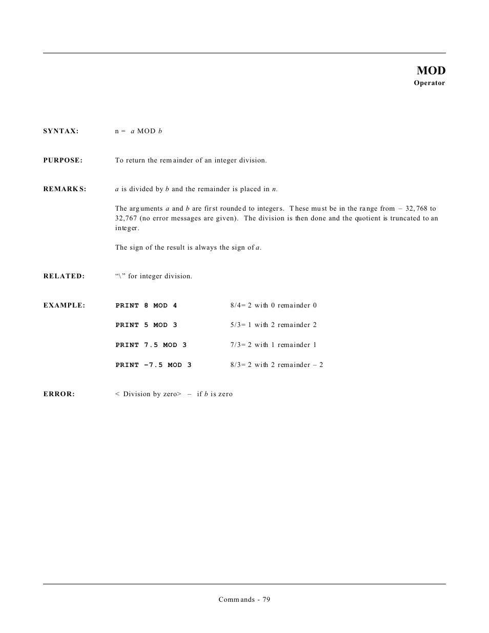 Remote Processing CAMBASIC User Manual | Page 112 / 208