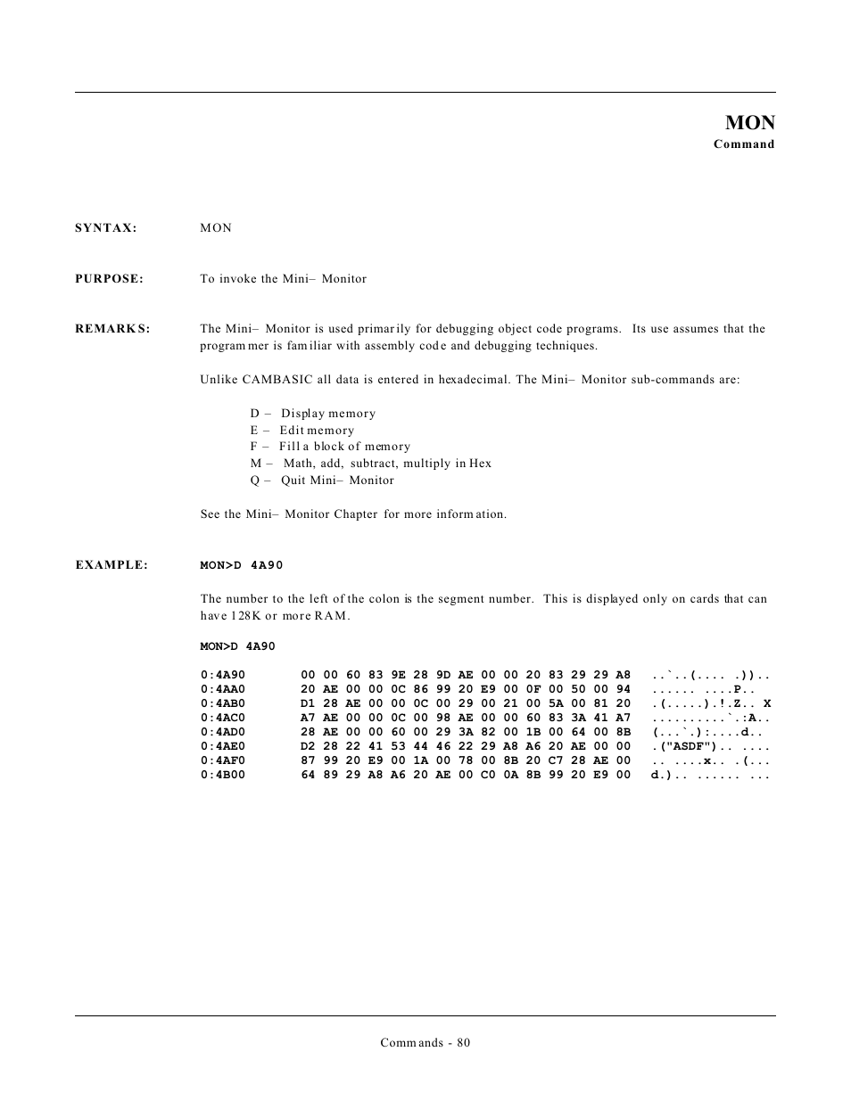 Remote Processing CAMBASIC User Manual | Page 113 / 208