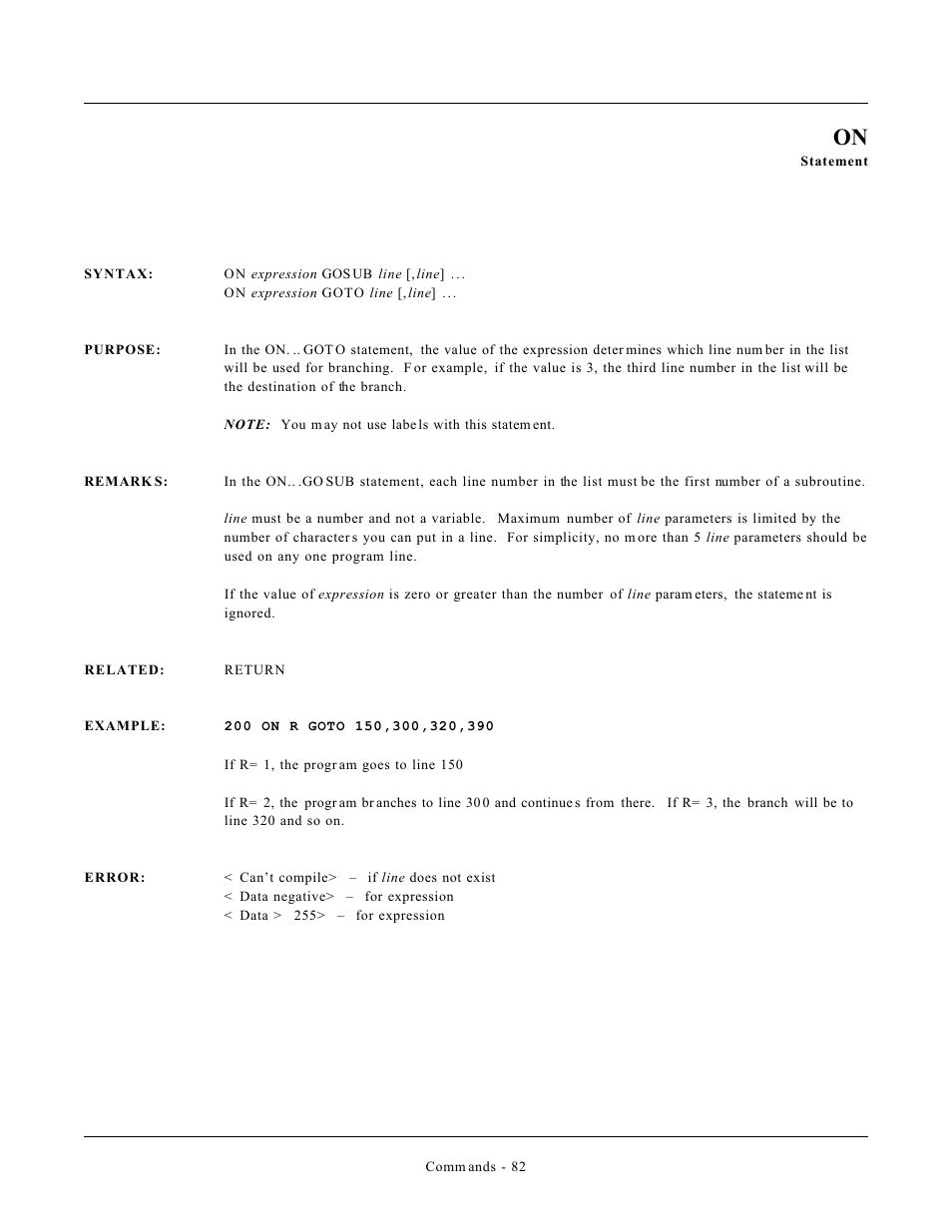Remote Processing CAMBASIC User Manual | Page 115 / 208