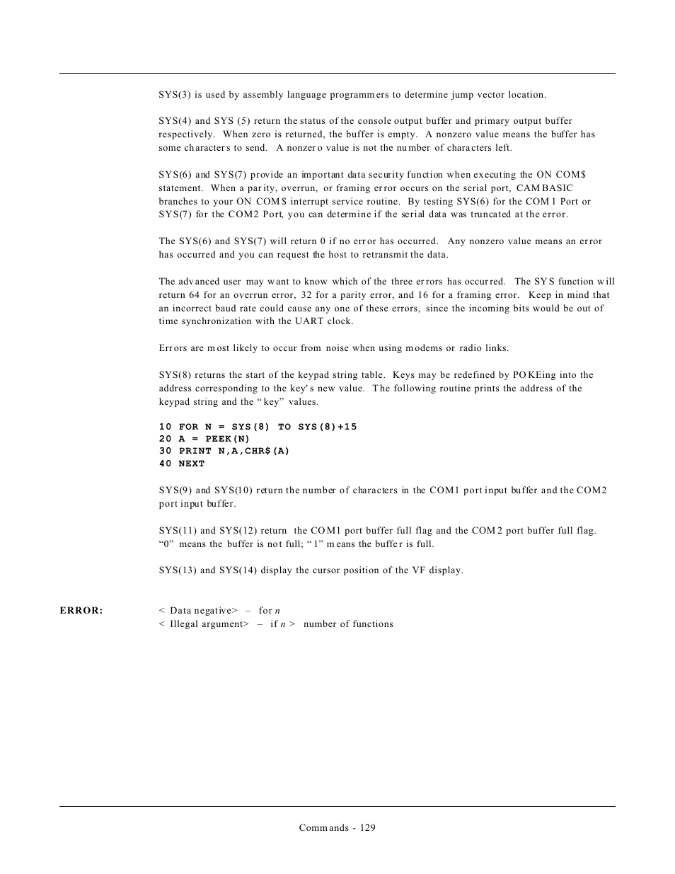 Remote Processing CAMBASIC User Manual | Page 162 / 208