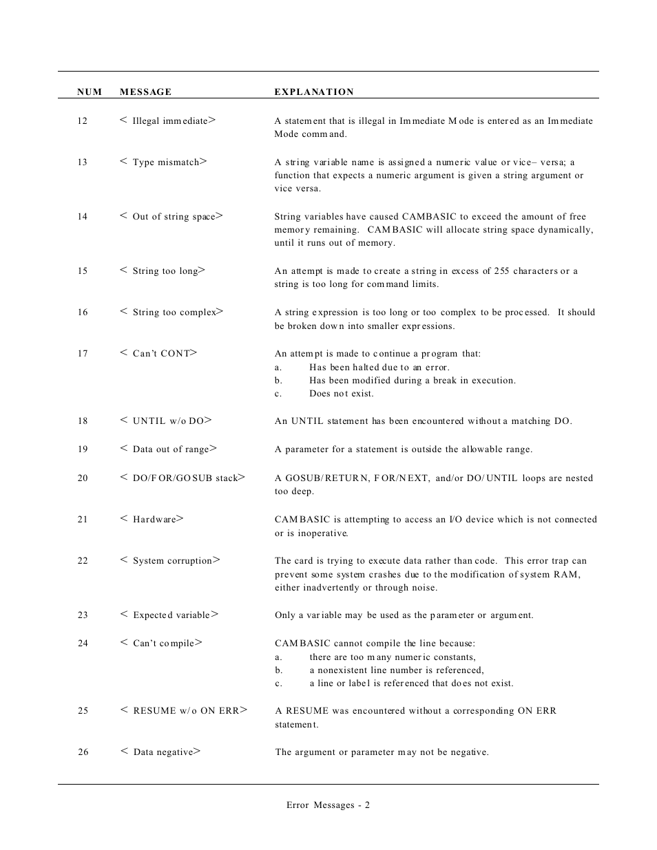 Remote Processing CAMBASIC User Manual | Page 187 / 208