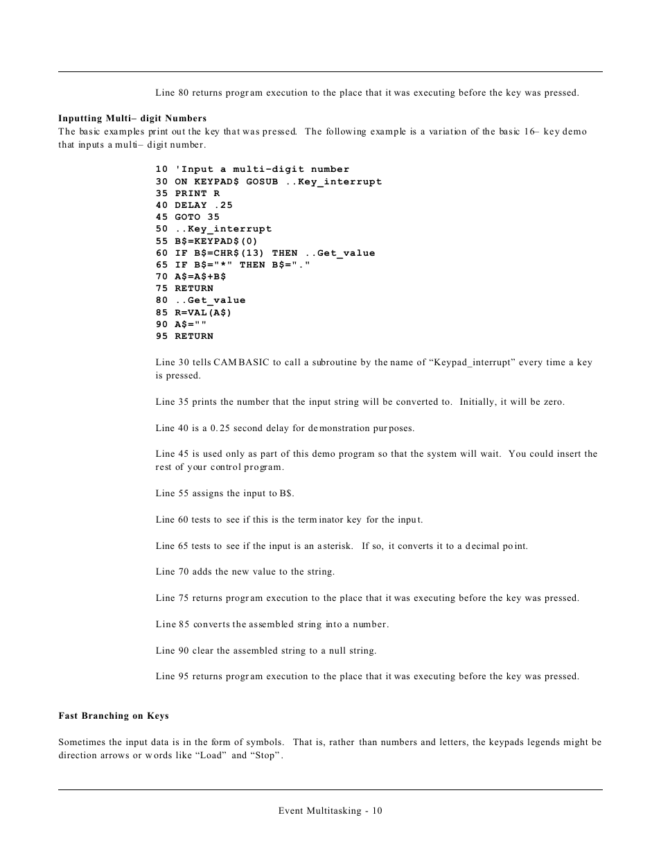 Remote Processing CAMBASIC User Manual | Page 199 / 208