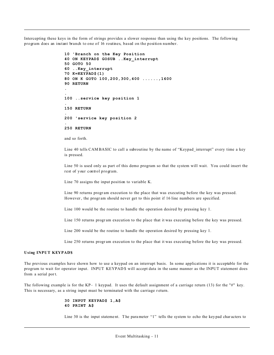 Remote Processing CAMBASIC User Manual | Page 200 / 208