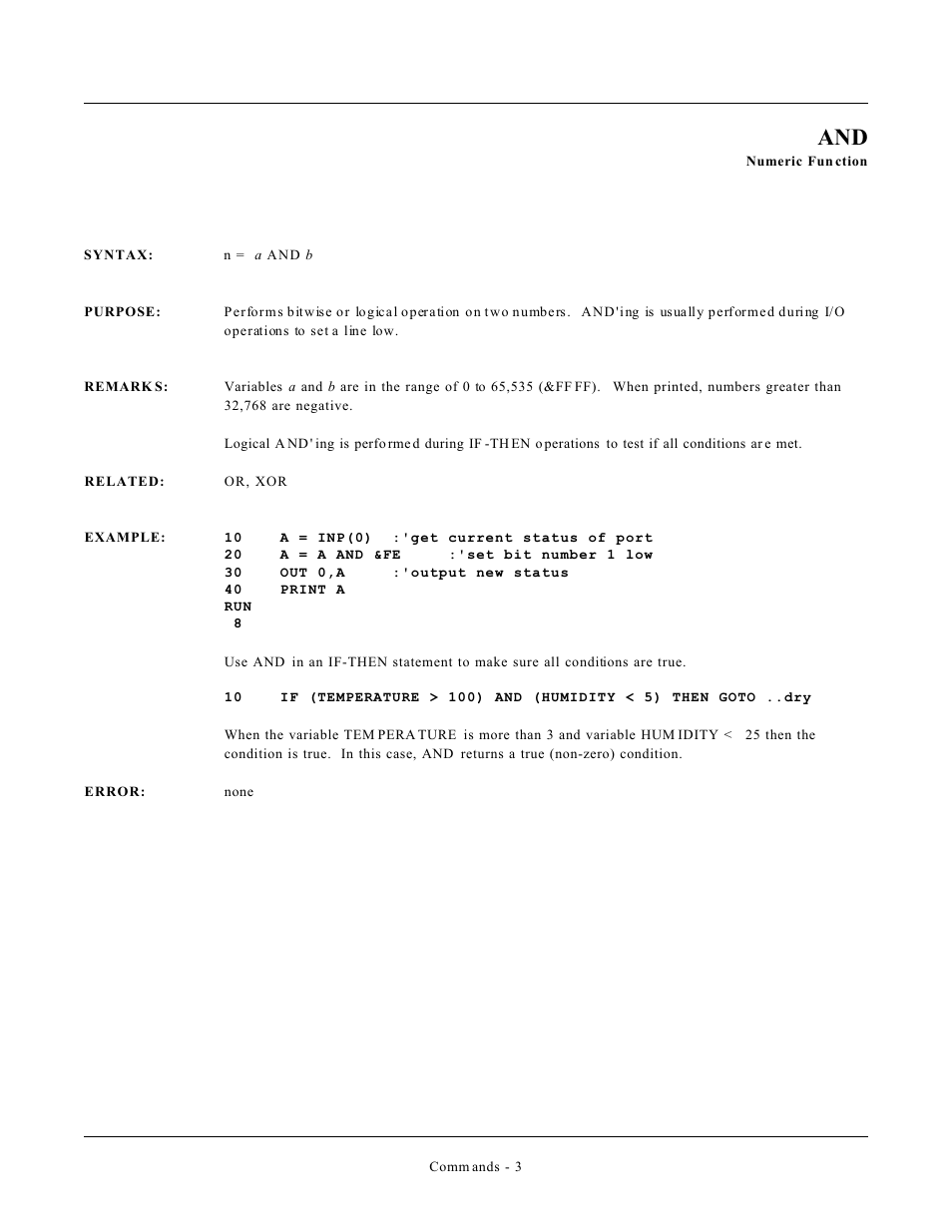 Remote Processing CAMBASIC User Manual | Page 36 / 208