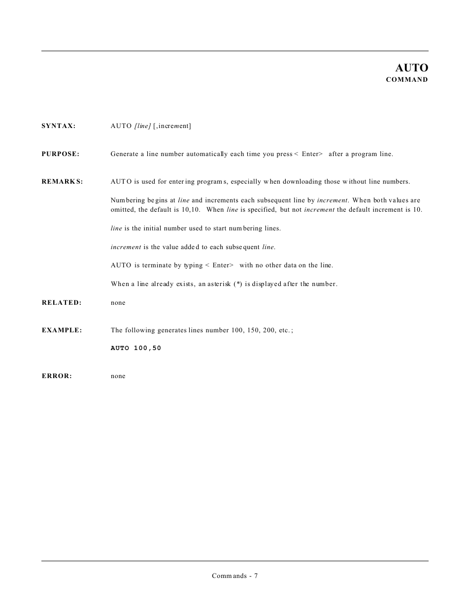 Auto | Remote Processing CAMBASIC User Manual | Page 40 / 208