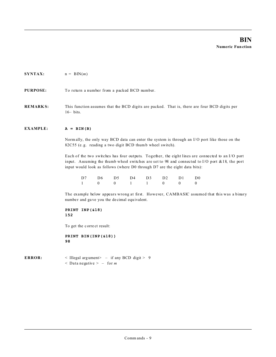 Remote Processing CAMBASIC User Manual | Page 42 / 208