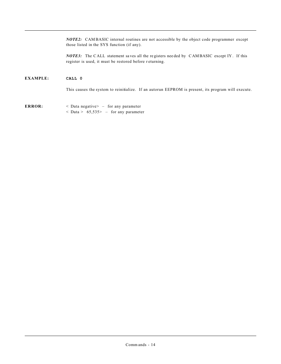Remote Processing CAMBASIC User Manual | Page 47 / 208