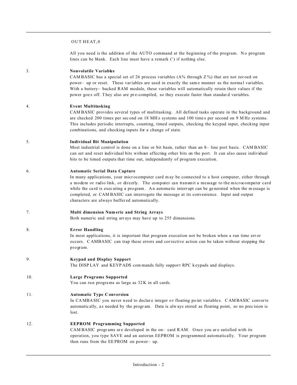 Remote Processing CAMBASIC User Manual | Page 5 / 208