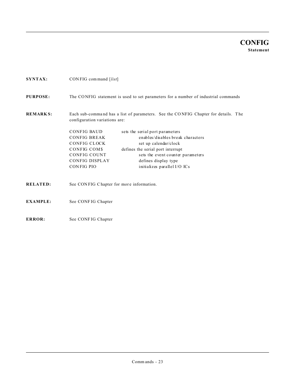 Config | Remote Processing CAMBASIC User Manual | Page 56 / 208