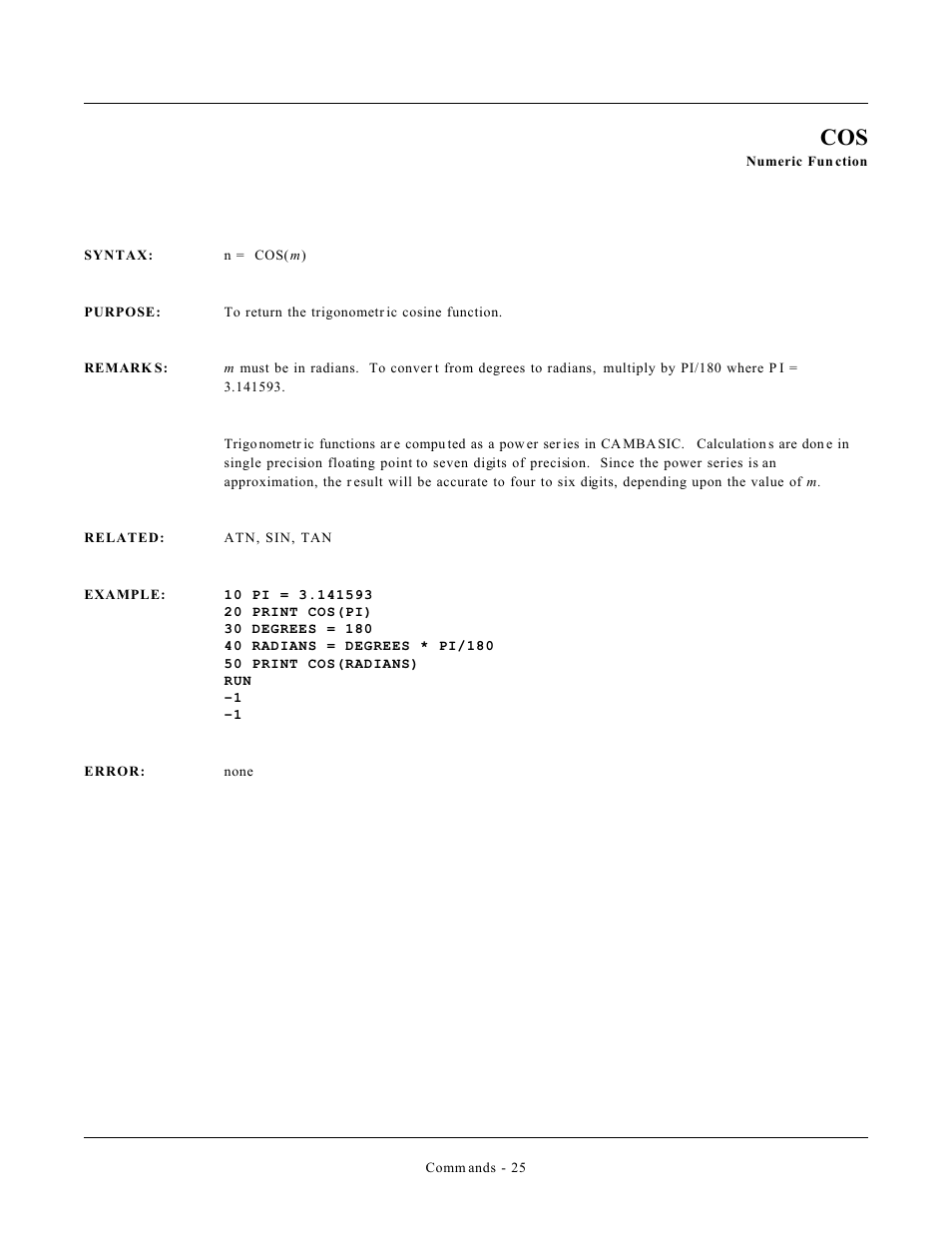 Remote Processing CAMBASIC User Manual | Page 58 / 208
