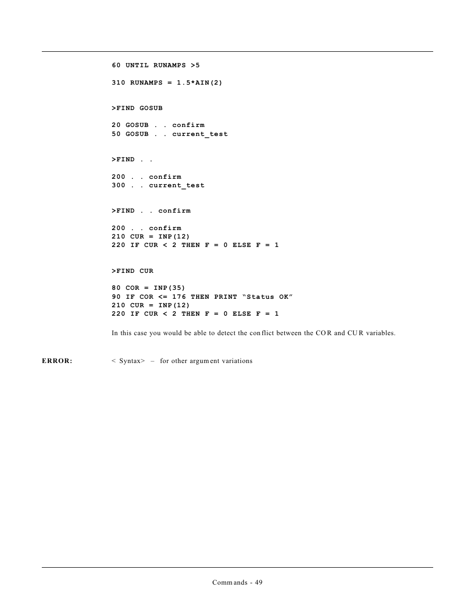 Remote Processing CAMBASIC User Manual | Page 82 / 208