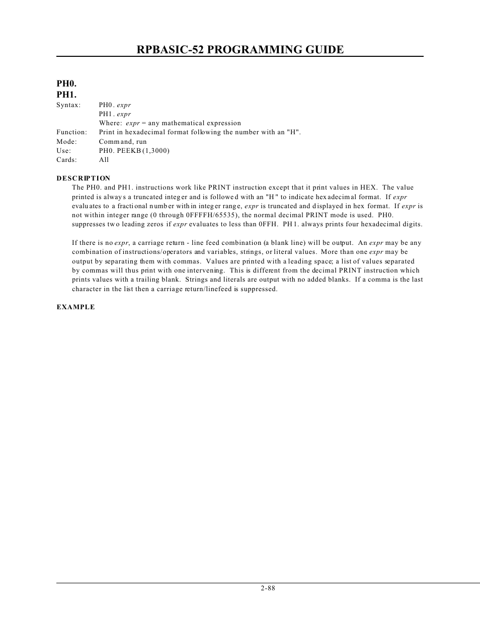 Rpbasic-52 programming guide | Remote Processing BASIC 52 User Manual | Page 107 / 163