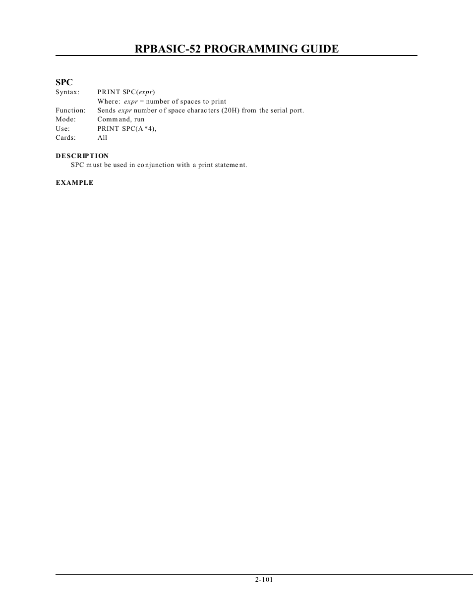 Rpbasic-52 programming guide | Remote Processing BASIC 52 User Manual | Page 120 / 163