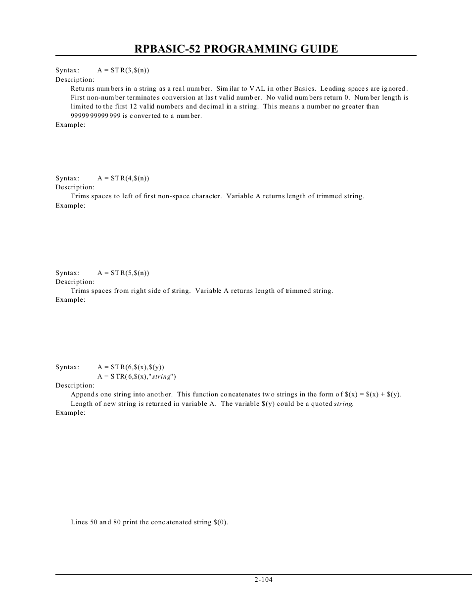 Rpbasic-52 programming guide | Remote Processing BASIC 52 User Manual | Page 123 / 163