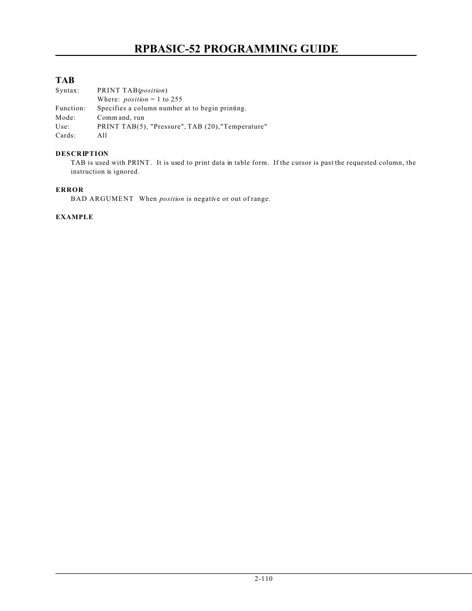 Rpbasic-52 programming guide | Remote Processing BASIC 52 User Manual | Page 129 / 163