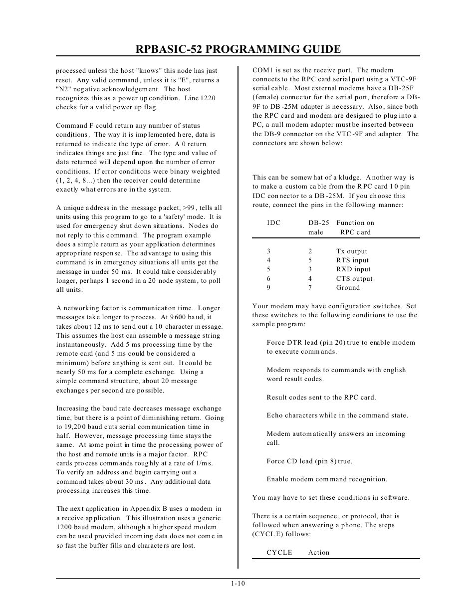 Rpbasic-52 programming guide | Remote Processing BASIC 52 User Manual | Page 13 / 163