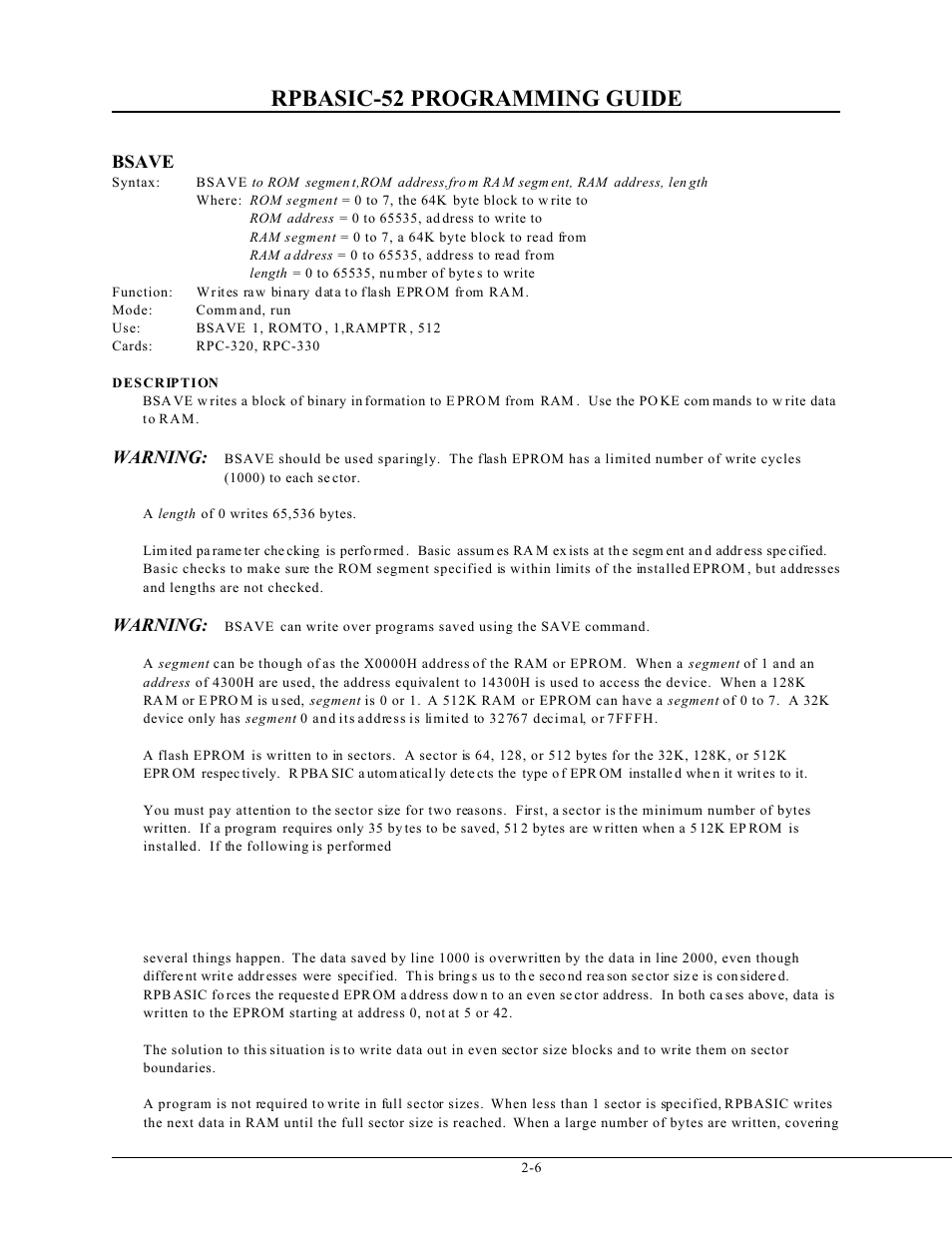 Rpbasic-52 programming guide | Remote Processing BASIC 52 User Manual | Page 25 / 163