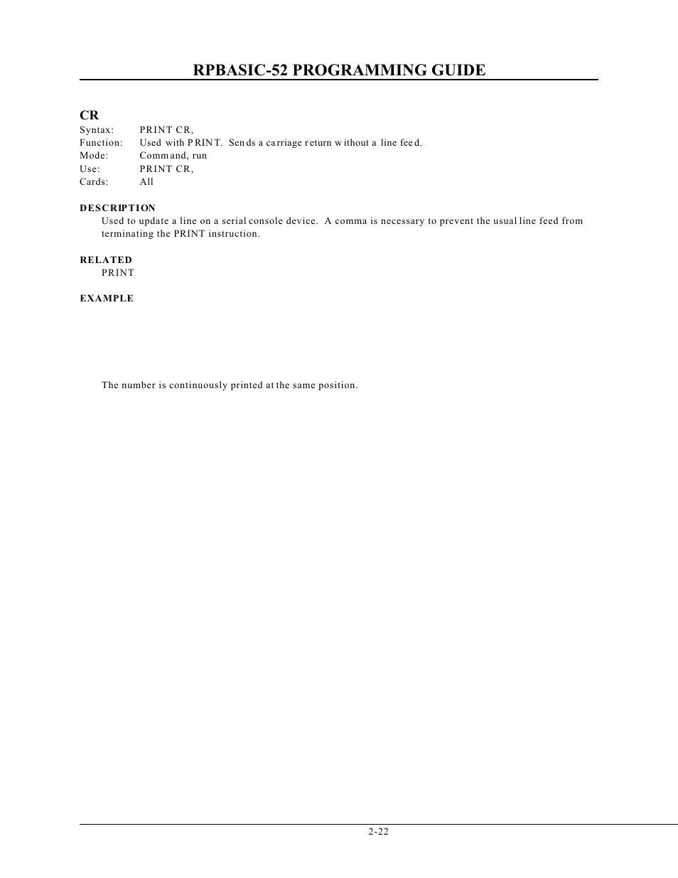 Rpbasic-52 programming guide | Remote Processing BASIC 52 User Manual | Page 41 / 163