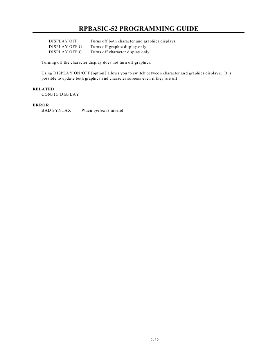 Rpbasic-52 programming guide | Remote Processing BASIC 52 User Manual | Page 51 / 163