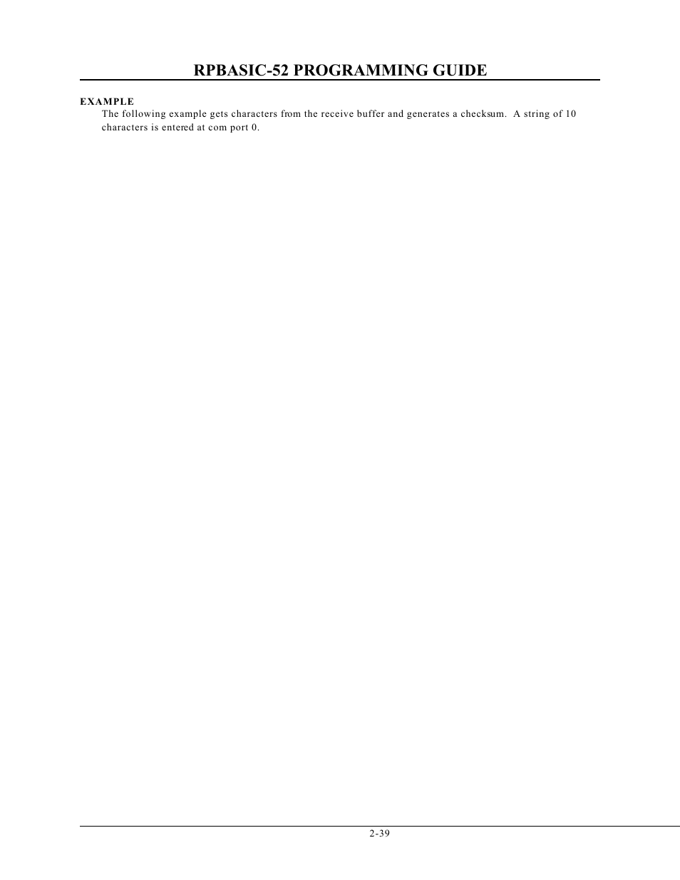 Rpbasic-52 programming guide | Remote Processing BASIC 52 User Manual | Page 58 / 163