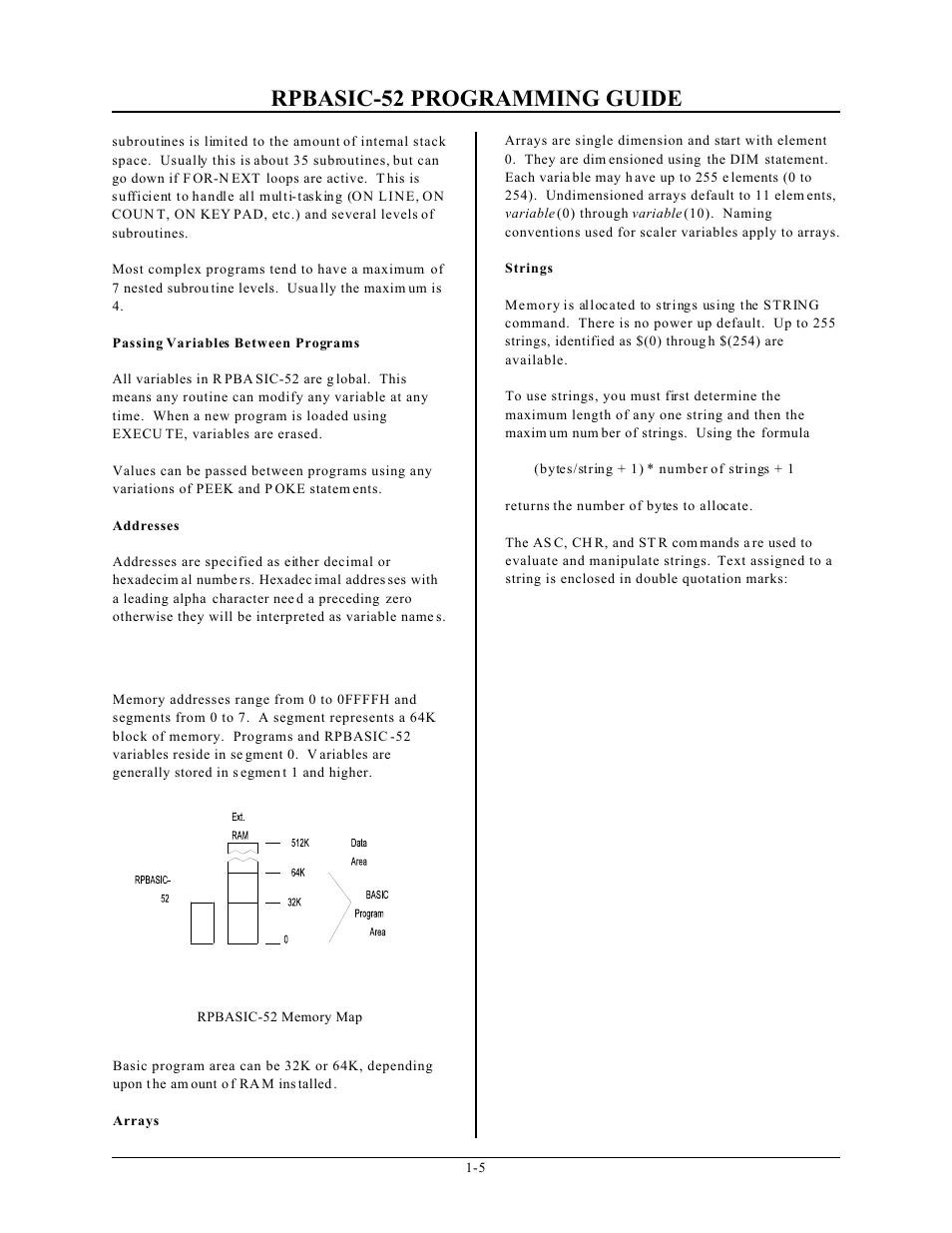 Rpbasic-52 programming guide | Remote Processing BASIC 52 User Manual | Page 8 / 163
