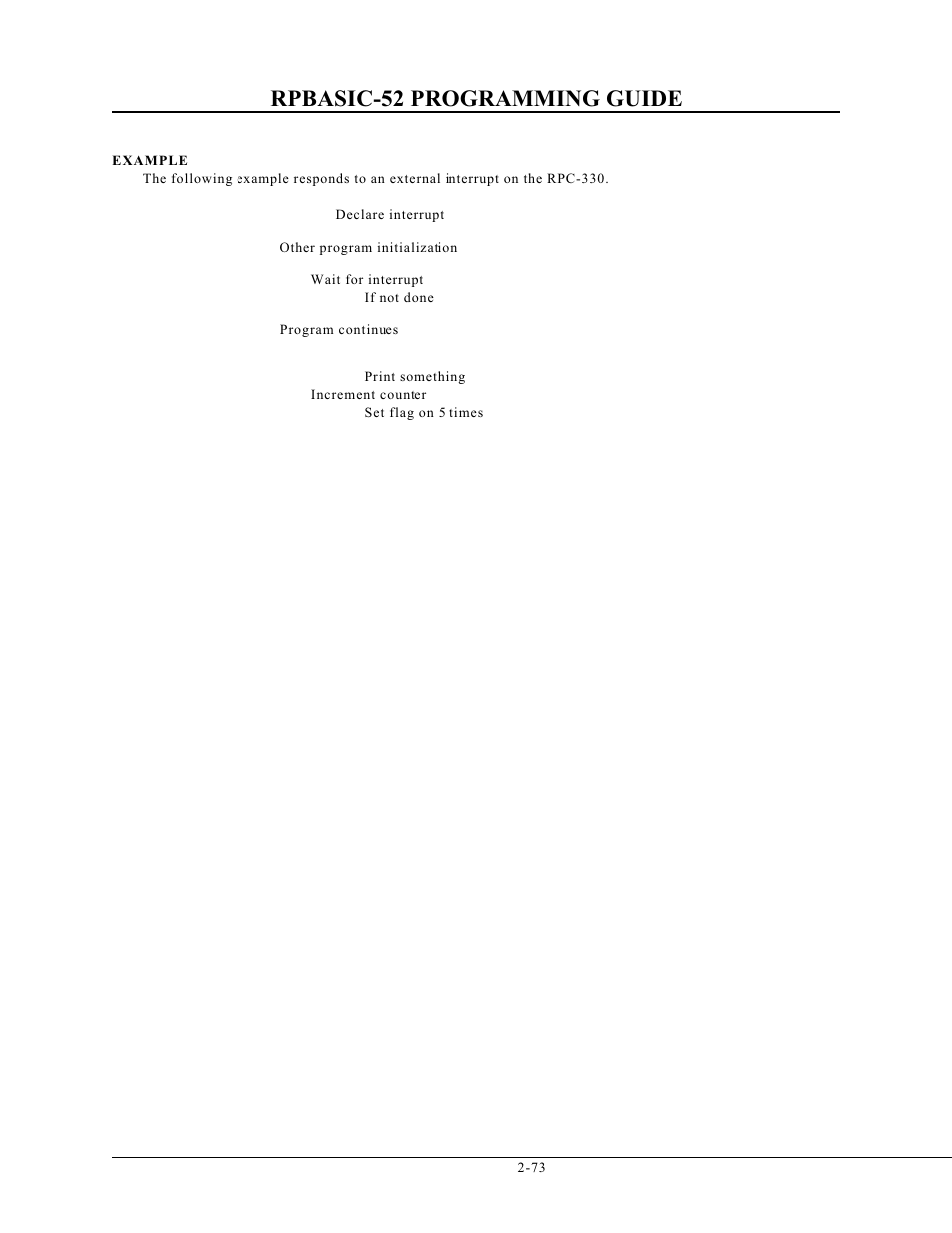 Rpbasic-52 programming guide | Remote Processing BASIC 52 User Manual | Page 92 / 163