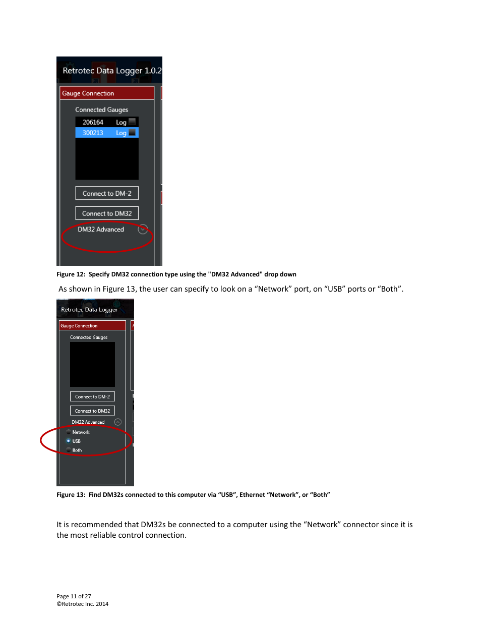 Retrotec DM32 Data Logger User Manual | Page 11 / 27