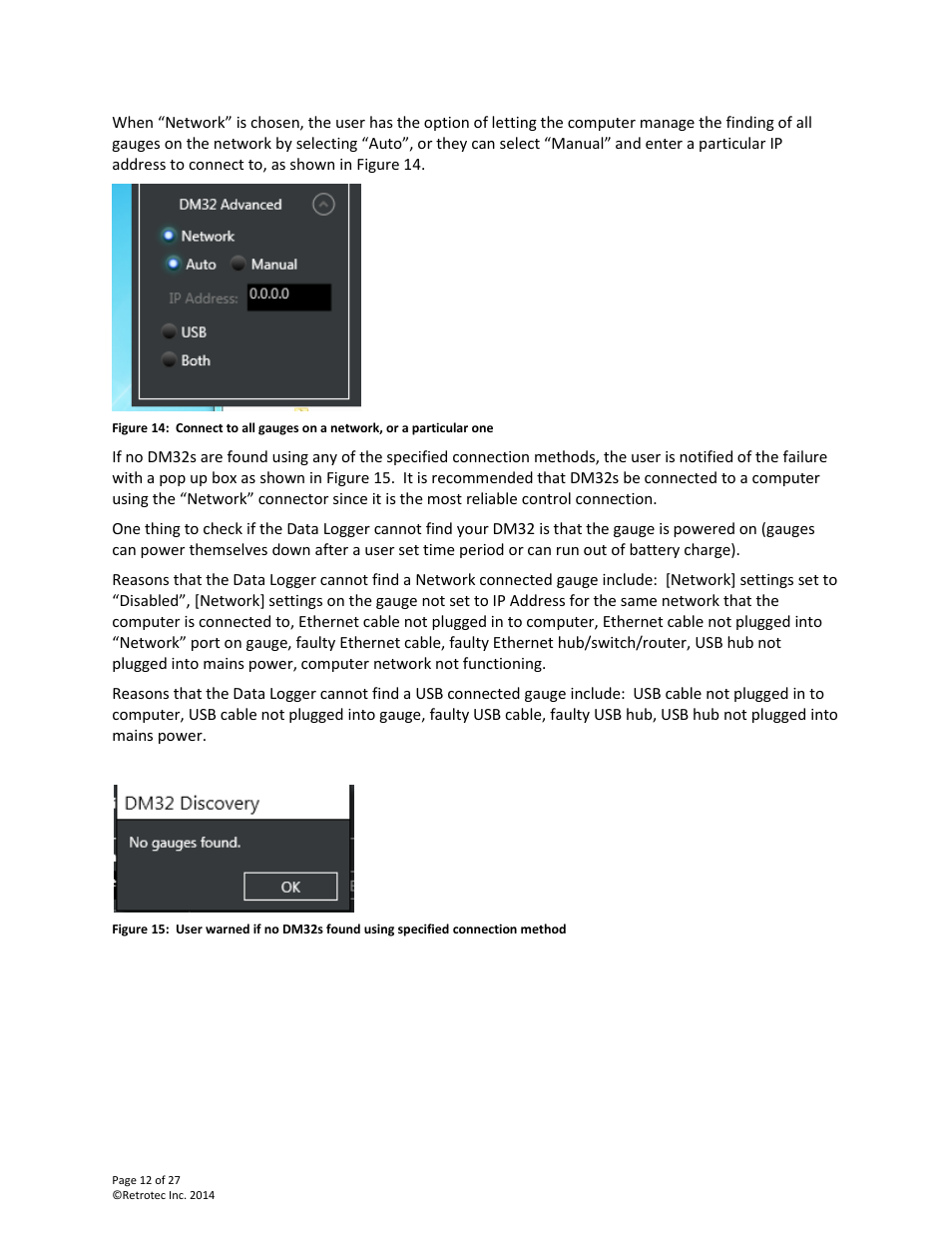 Retrotec DM32 Data Logger User Manual | Page 12 / 27