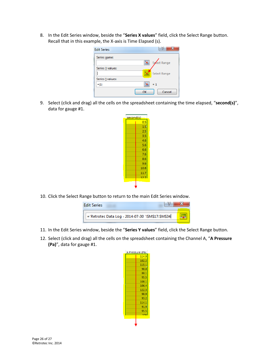 Retrotec DM32 Data Logger User Manual | Page 26 / 27