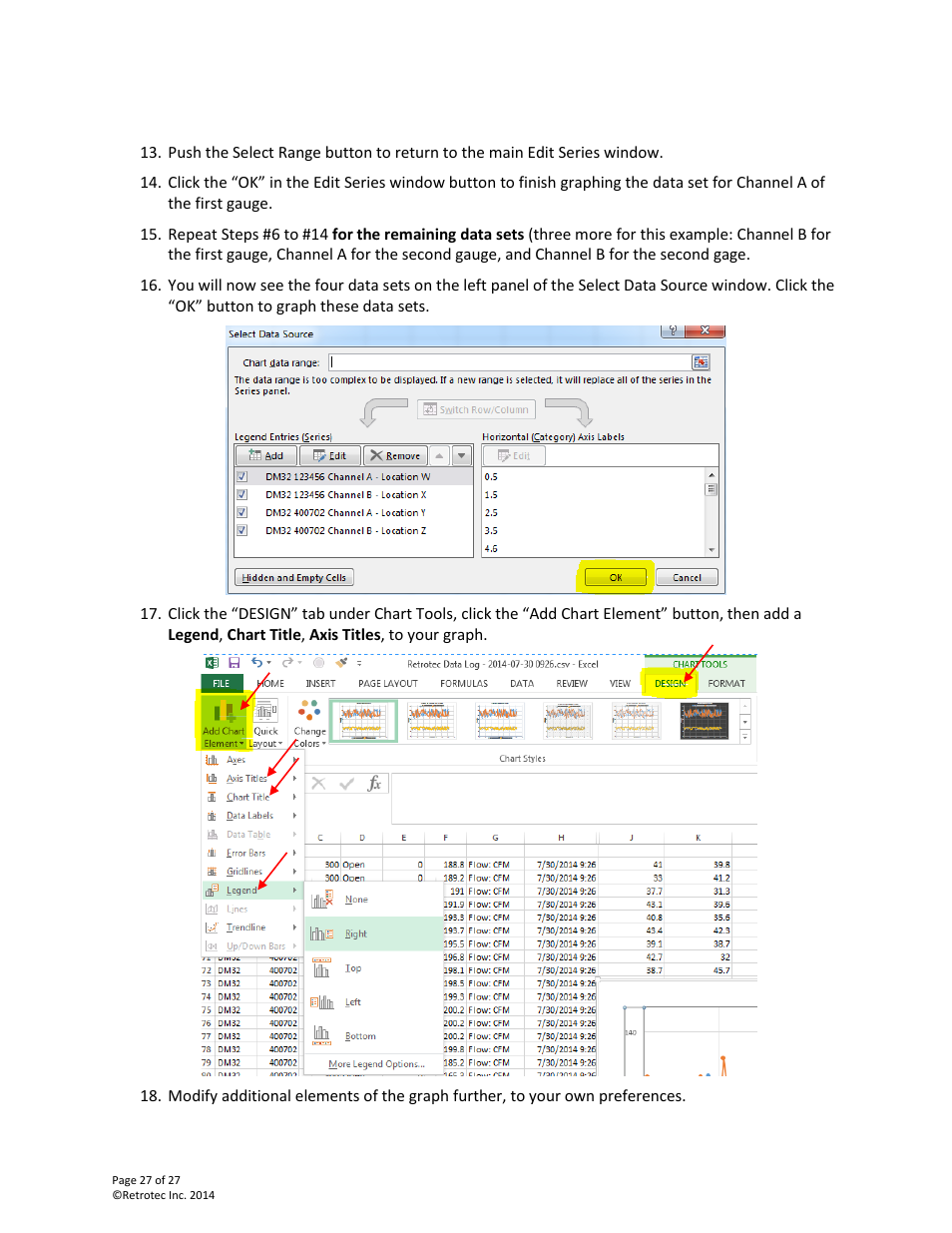 Retrotec DM32 Data Logger User Manual | Page 27 / 27