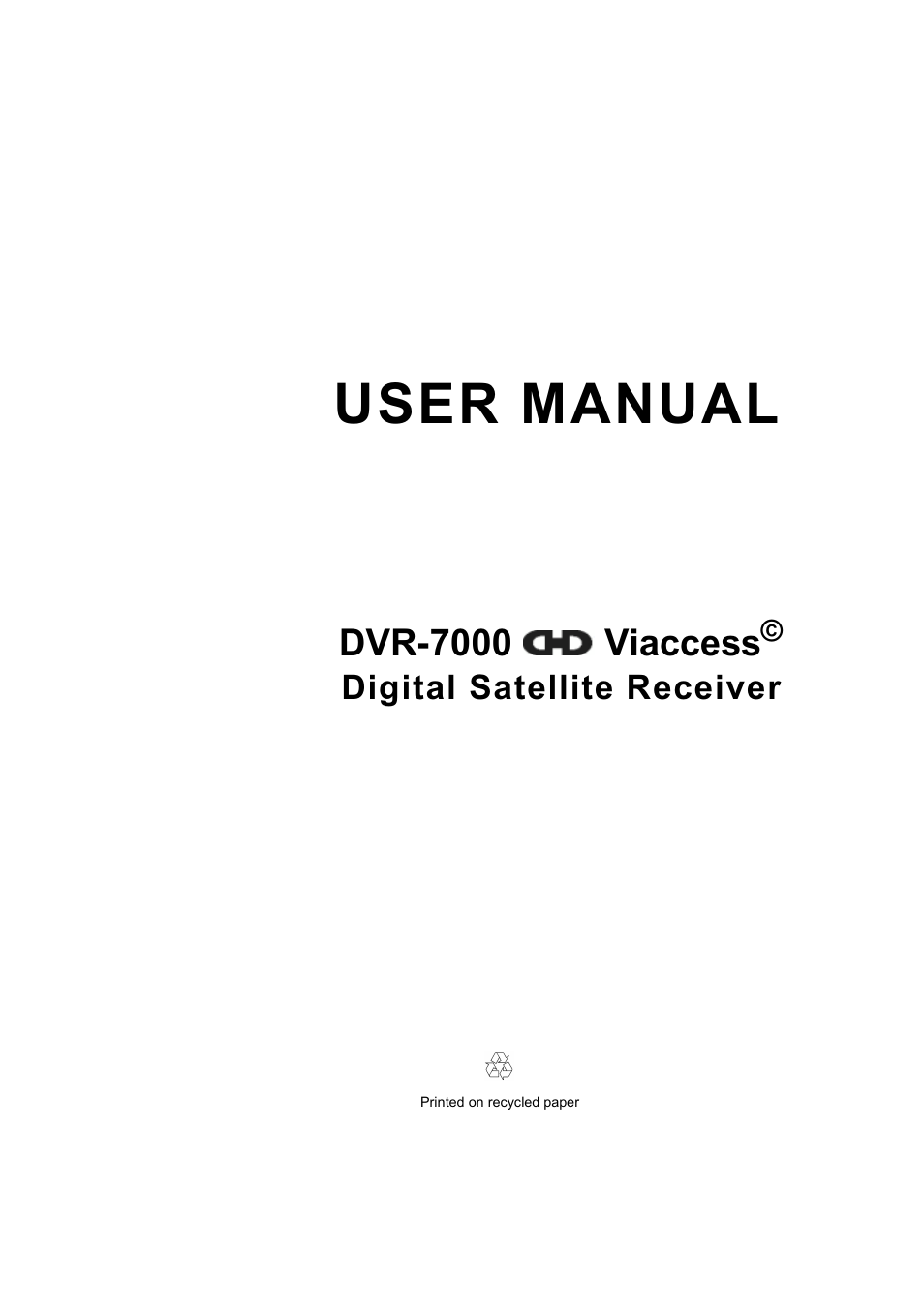 Dish Network DVR-7000 User Manual | 100 pages