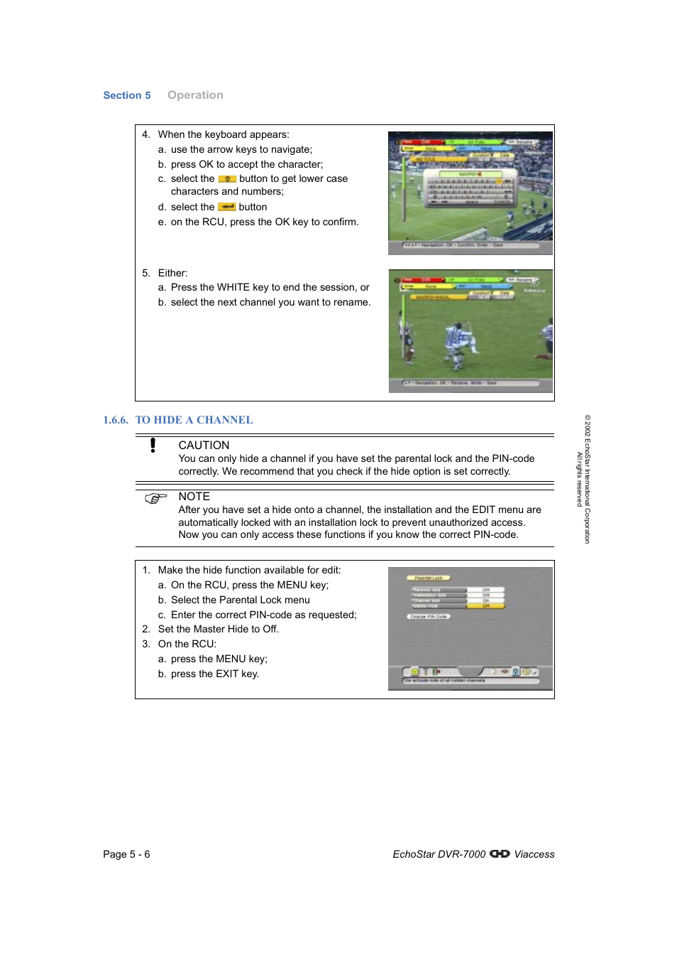 To hide a channel | Dish Network DVR-7000 User Manual | Page 44 / 100