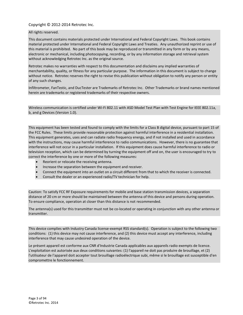 Retrotec DM32 User Manual | Page 3 / 94