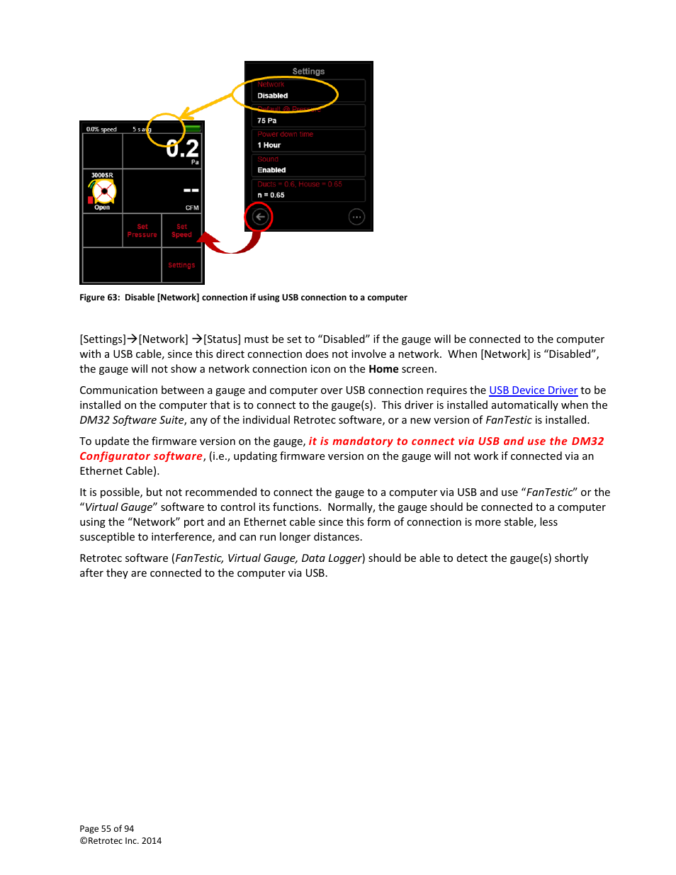 Retrotec DM32 User Manual | Page 55 / 94