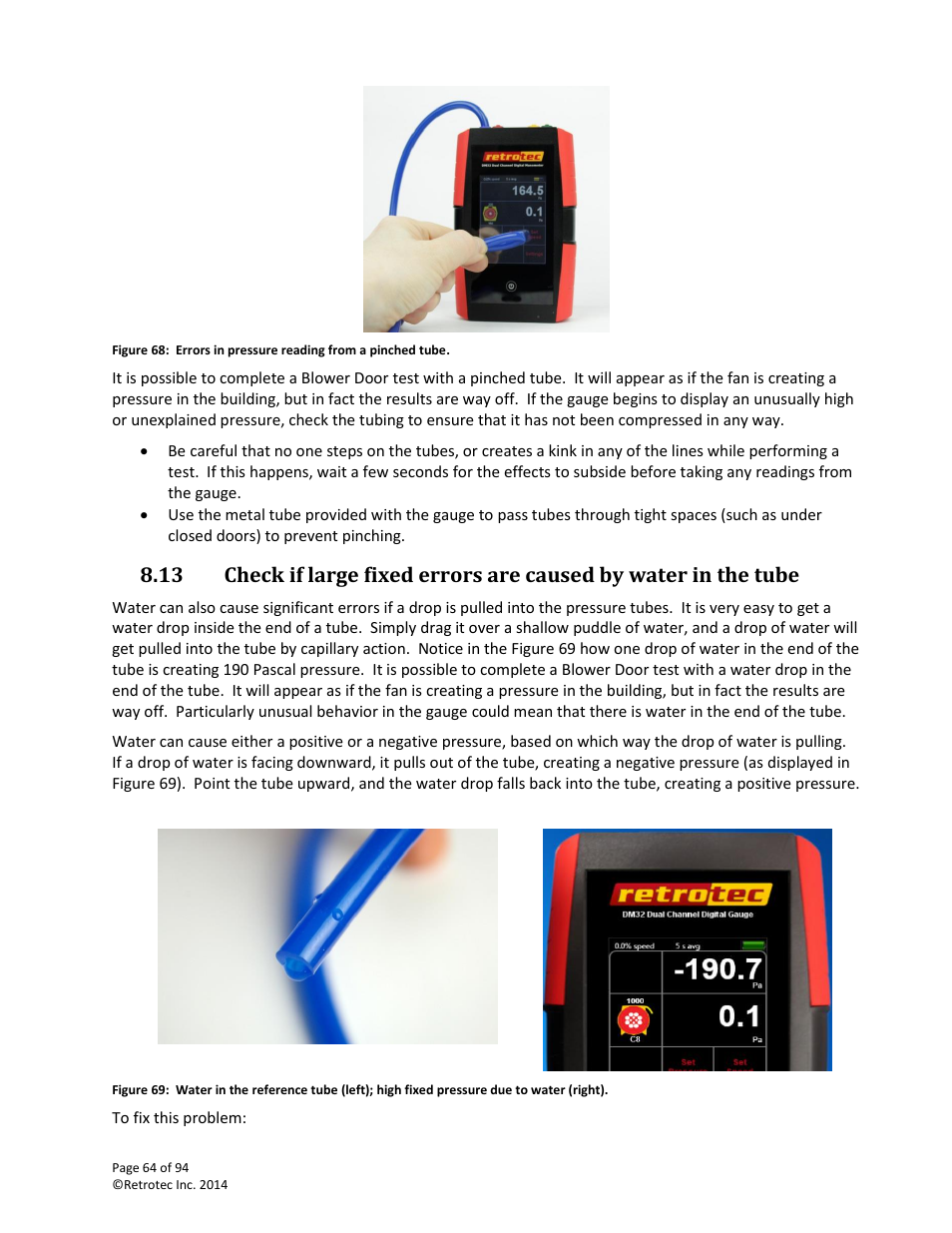 Retrotec DM32 User Manual | Page 64 / 94