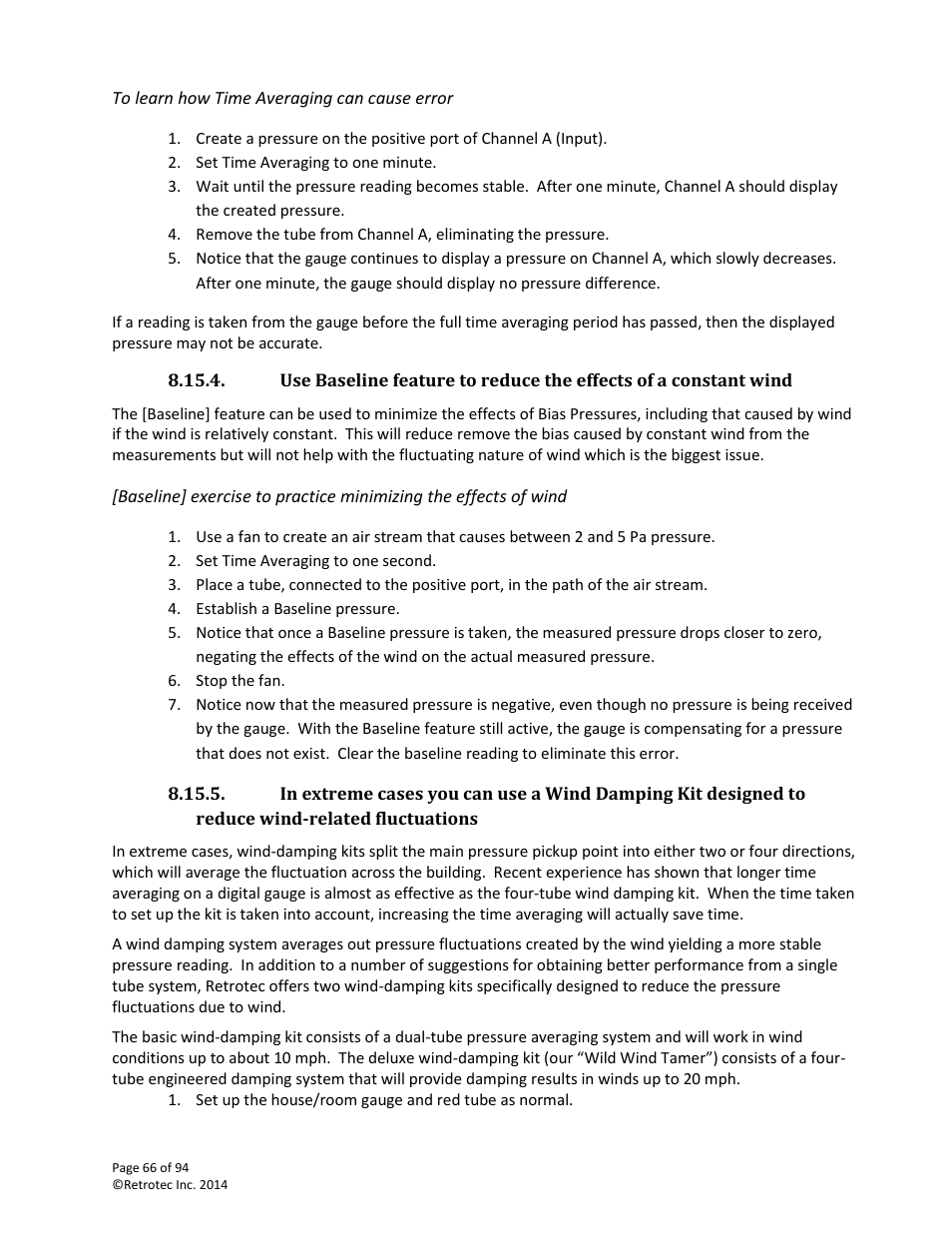 Fluctuations | Retrotec DM32 User Manual | Page 66 / 94