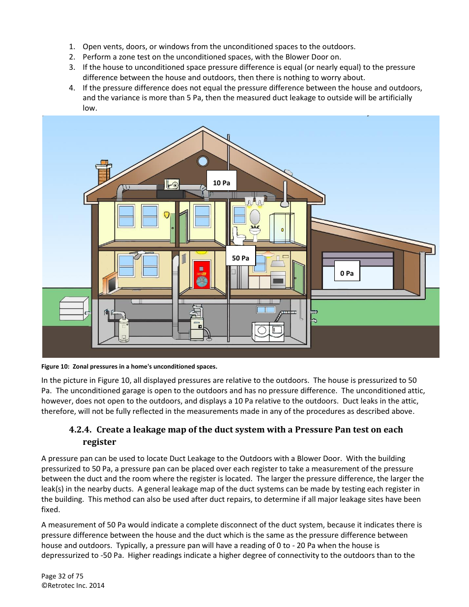 Retrotec Residential Pressure & Air Leakage User Manual | Page 32 / 75