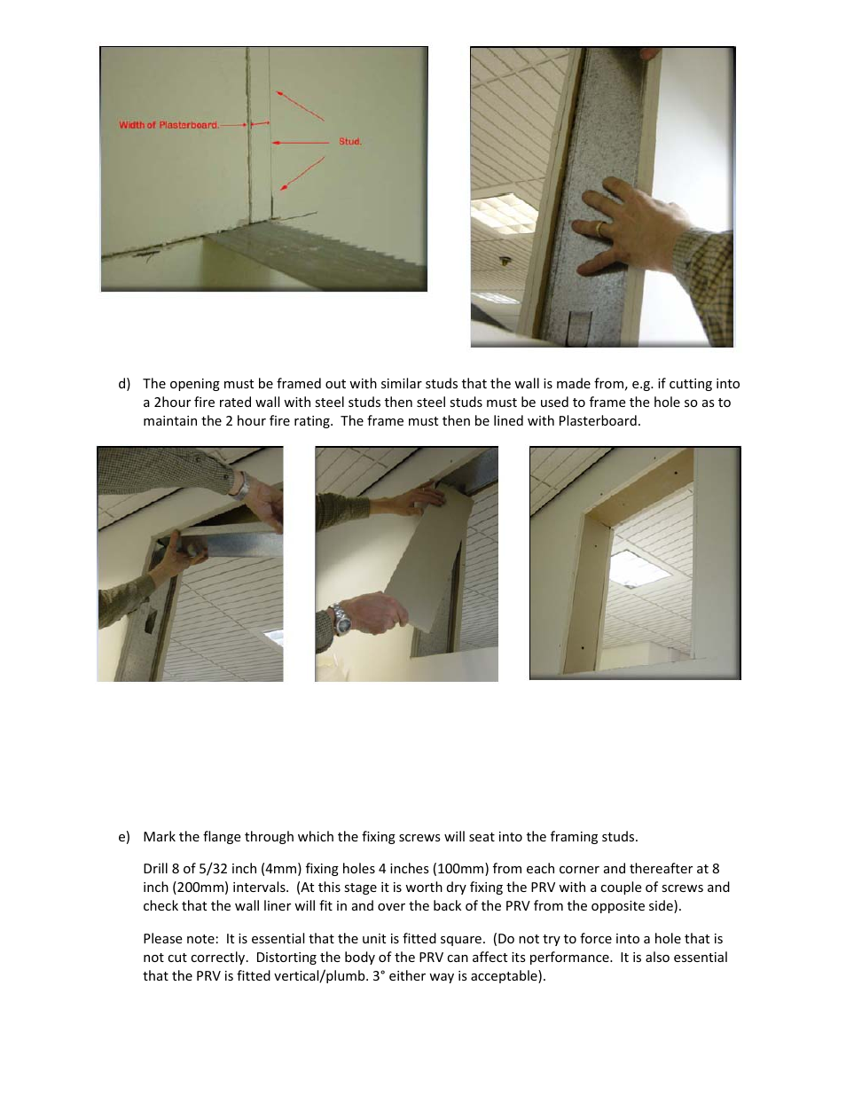 Retrotec RSH Pressure Relief Vents User Manual | Page 3 / 8