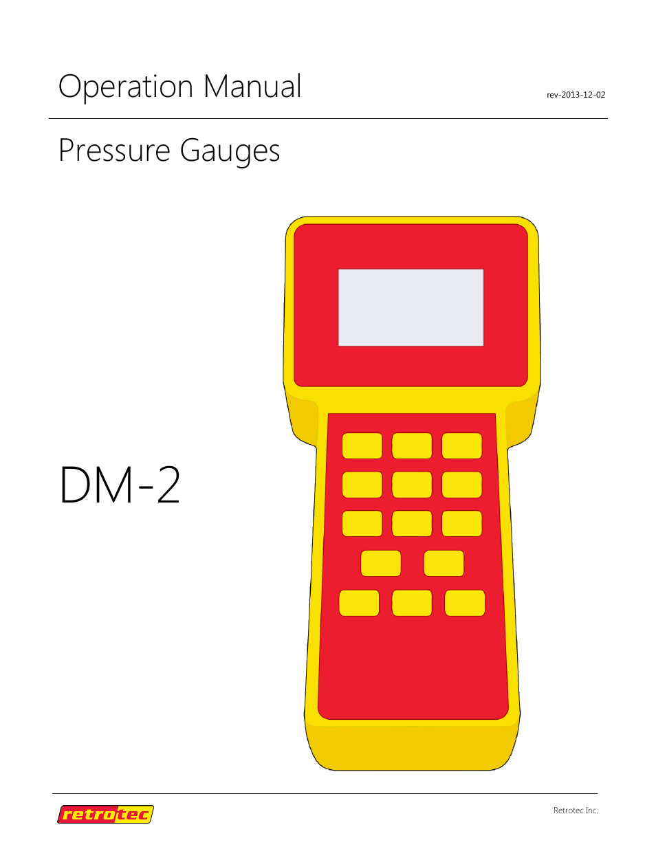 Retrotec DM-2 User Manual | 72 pages