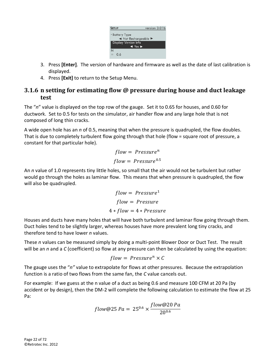 Retrotec DM-2 User Manual | Page 22 / 72