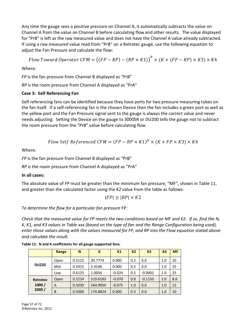 Retrotec DM-2 User Manual | Page 57 / 72