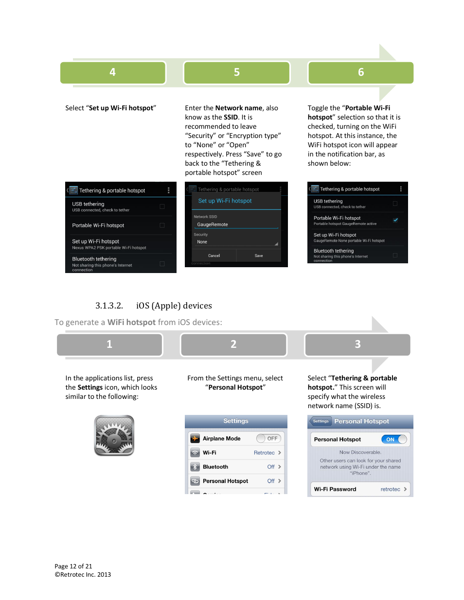 Retrotec DM32 WiFi: GaugeRemote User Manual | Page 12 / 21