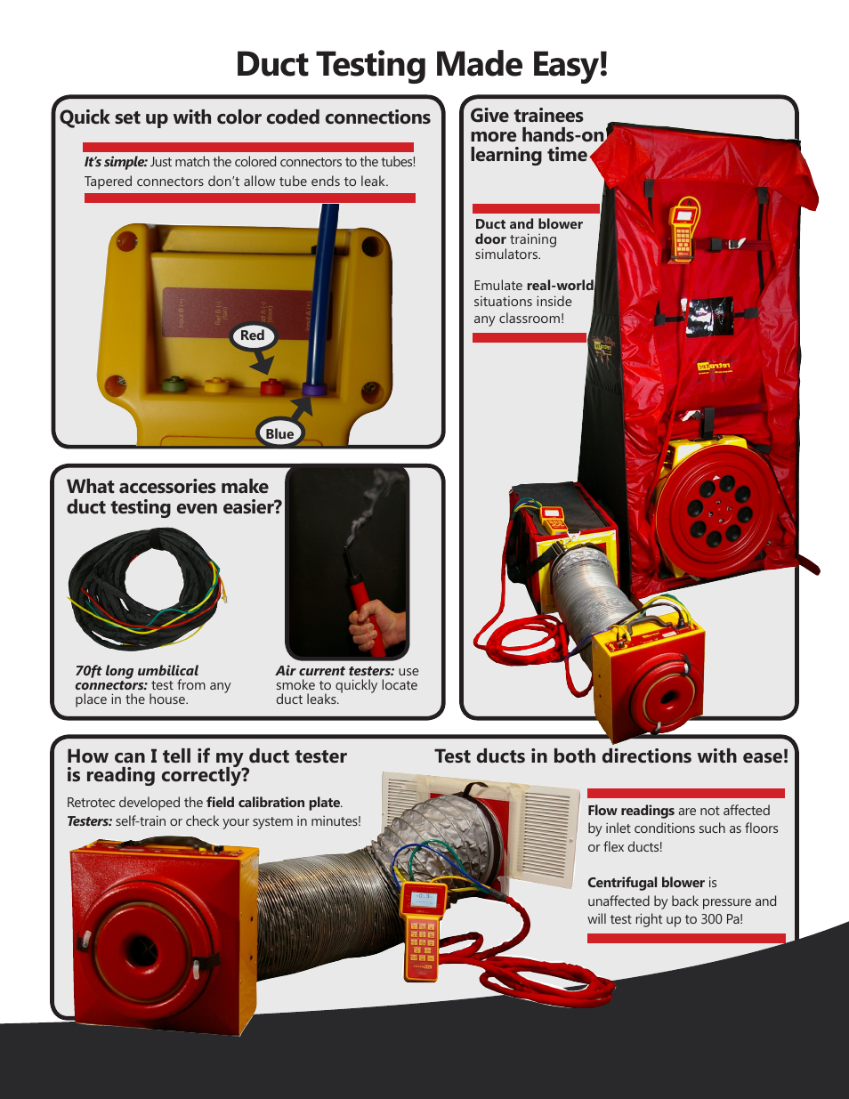 Duct testing made easy, Give trainees more hands-on learning time | Retrotec Spec-ENERGY STAR Requirements User Manual | Page 3 / 4