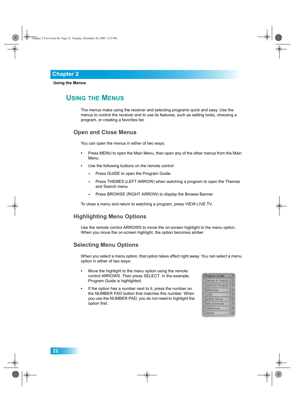 Sing, Enus | Dish Network DuoDVR ViP 622 User Manual | Page 29 / 154